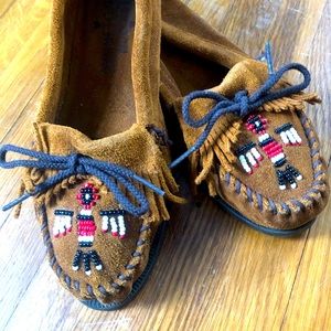 Vintage Minnetonka moccasins boat shoe